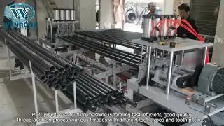 Cutting Precise Threaded Ends On HDPE,PVC Pipe for Coal Mine Gas Exhaust Pipes
