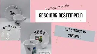 Upcycling Geschenkidee Geschirr bestempeln / wie geht das? / Anleitung diy