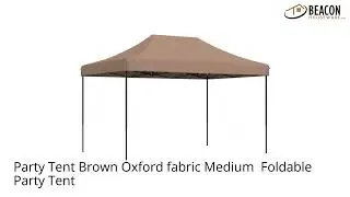 Party Tent Brown OXford fabric Medium  Foldable  Party Tent