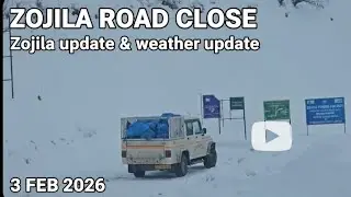 Today #Zojilaupdate #Zojila pass road update & weather update #Zojila road close #latest;, 3/1/2026