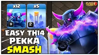 Easy TH14 Ice Block Spell Pekka Smash Attack Strategy | Clash of Clans