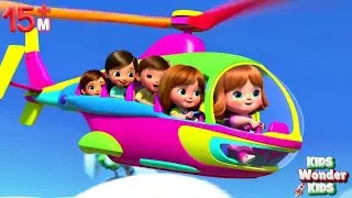 Tina's Helicopter Adventure! Kids Song | Flying Fun & Air Journeys! | Fun Kids Rhymes Compilation