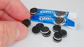 Tiny Oreo Cookies You Can Make! 🧃 Mini Food for Dolls & Collectors