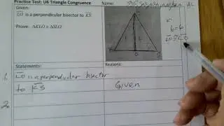 Proof: Perpendicular Bisector