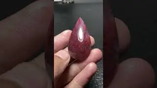 Red Moss Agate Cabochon 43x23x8mm High Quality 50 ct
