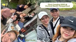 First Camping 2024 @ Muriwai Beach Campground (Raining & Windy weather)