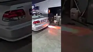 Honda Civic Ek pops and bangs Dyno run🔥🔥#honda #anya #vtec