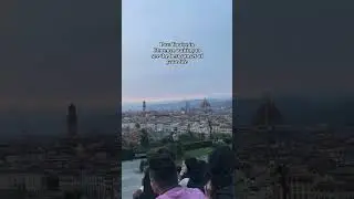 One of my favorite moments in italy 🫶 #italy #florence #sunset