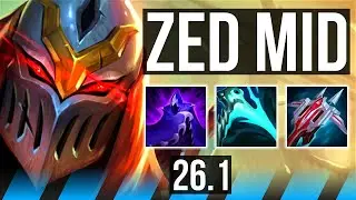 ZED vs MALZAHAR (MID) | 61K damage, 7k gold comeback | KR Master | 26.1