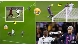 Vinicius forces Aurojo to score an own goal and then do him dirty | Real Madrid vs Barcelona