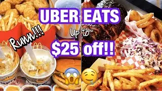 UBEREATS promo code!! Up to $25 off 😱🙌🏻 Free/Cheap food! Run!!