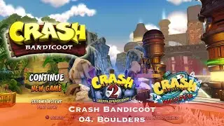 Crash Bandicoot - 04. Boulders - Сбор всех кристаллов