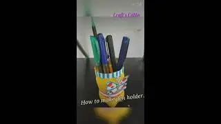 #reuseplastics  How to make pen holder| Time lapse craft| Using plastic bottle| Ft. Nilasha|