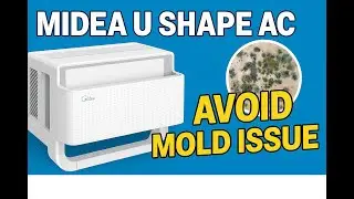 Midea U shape AC water drainage to AVOID MOLD best way without any tools &mdash;  1 min fix