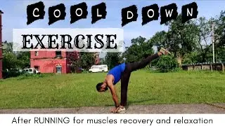COOL DOWN Exercises After Running/ Workout (Hindi)- For All Sports(Prod. by Cxdy)|AESTHETIC ATHLETE|