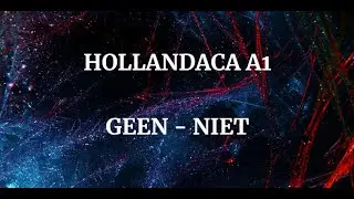 A1 GEEN en NIET olumsuzluk kelimeleri.