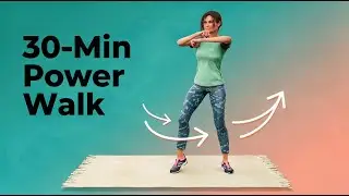 30-Min Power Walk: Burn Calories & Lose Weight At Home