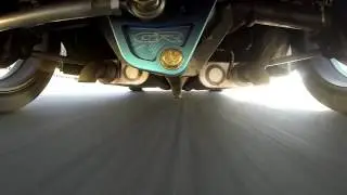 Griggs Racing GR40 World Challenge suspension doing work at Thunderhill Raceway