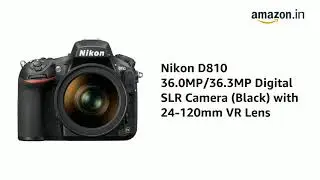 Nikon D810 36.0MP/36.3MP Digital SLR Camera (Black) with 24-120mm VR Lens  ₹2,03,000MRP:&nbsp;₹&nbsp;2,98,000.