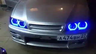 Ангельские глазки на Тойота Чайзер 100 Led Angel Eyes Toyota Chaser 100 by TAU tech TTSL
