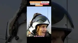92-year-old female World War II pilot takes to the skies again in a fighter jet #military #aviation