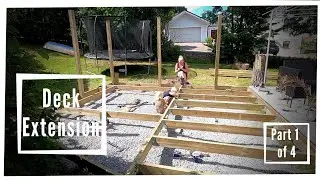 Deck Extension with jacuzzi and high fence (part 1 of 4)