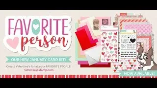 Simon Says Stamp January 2018 Card Kit Unboxing! | Favorite Person Card Kit