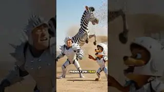 Zebra Chaos at the Waterhole | Darius and Pup
