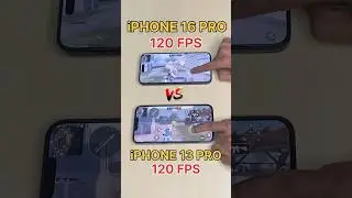 iPHONE 16 PRO😈(120FPS)🔥Vs iPHONE 13 PRO☠️(120 FPS)- PUBG TEST🔥 #shorts #shortsfeed