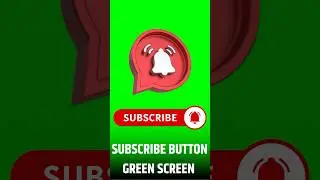 Subscribe Button  || Chroma Key || Green Screen || Content For Creators #animation #chromakay
