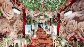 Indian royal wedding decoration idea#weddingdecordes #weddingstage