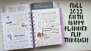 Full 2022 Faith Happy Planner flip through | Creative Faith & Co. | Get in God's Word