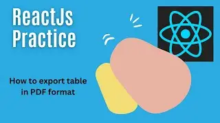 Export Table data in PDF in reactJs in Hindi 