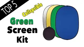 Best Green Screen Kit Collapsible for Video Recording and Streaming with Lights
