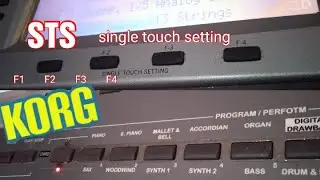 Korg sts 1 save single touch setting