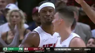 Aaron Nesmith does his best LeBron impression with the chase down block on Oladipo