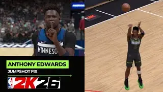 Anthony Edwards Jumpshot Fix NBA 2k26