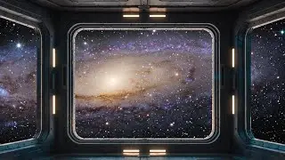 Cozy, Calming Sci Fi Music - Relaxing Planet Gazing Flight