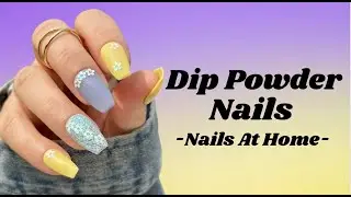 Dip Powder Nails With Gel Method || Nails At Home || Dip Flu Solution || Nailboo Dip Powders || DIY