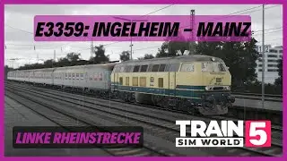 TSW5 | E3359: Ingelheim - Mainz (1984 Timetable) | BR 218 | Linke Rheinstrecke | PZB SIFA