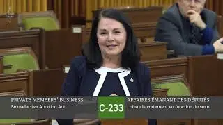Speaking for a second time on the Sex-Selective Abortion Act (C-233)