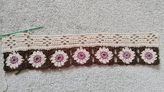 Crochet floral lace top tutorial - part 1