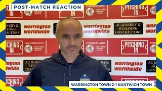 Warrington Town 2-1 Nantwich Town: Dave Raven reaction