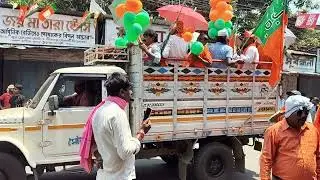 30.4.2024 loksabha election BJP candidate locket Chatterjee Nomination CHINSURAH GHORIRMORE,