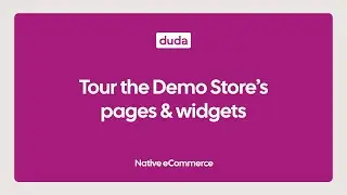 Tour the pages that come with a Duda eCommerce store