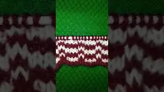 #knitting #sweater #border  #shorts #ytshorts #Sarika's Knit and Crochet 7777