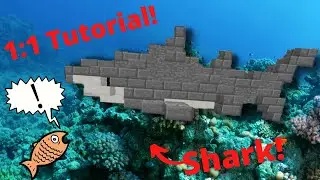 How to build sharks in Minecraft! tutorial