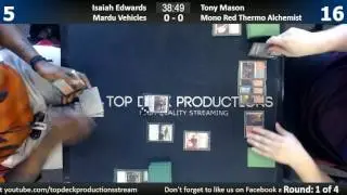 Standard 5/17/17: Isaiah Edwards (Mardu Vehicles) vs. Tony Mason (Mono Red Thermo Alchemist)