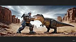 Otro video con Gemini AI de dinosaurio vs Astro juggernaut??