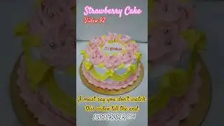 This Strawberry Cake Looks Too Pretty to Eat 🍓😍 | Soft & Creamy Cake Design